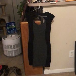 Black and grey dress